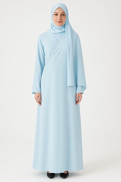 Misue Handmade Medina Silk Double Breasted Prayer Dress + Shawl, Silk Dressing Gown, Dowry Prayer Dress, Mevlüt Dress