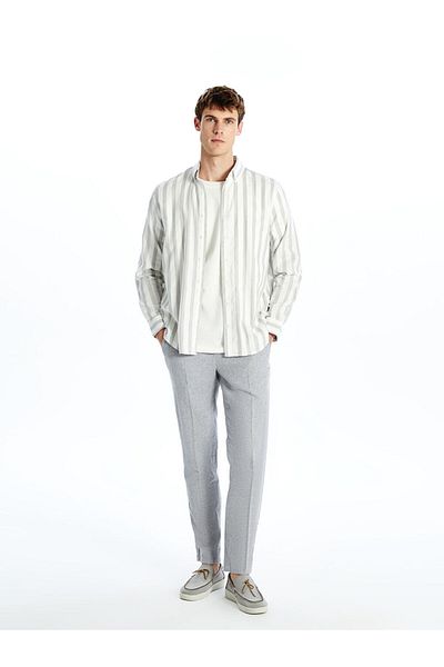LC Waikiki New Season Slim Fit Linen Blend Men's Trousers - S5Ee50Z8