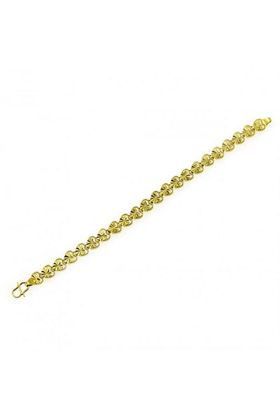 Tessero Women's alloy bracelet with heart-shaped pattern, 18K gold plated, Tessero, gold