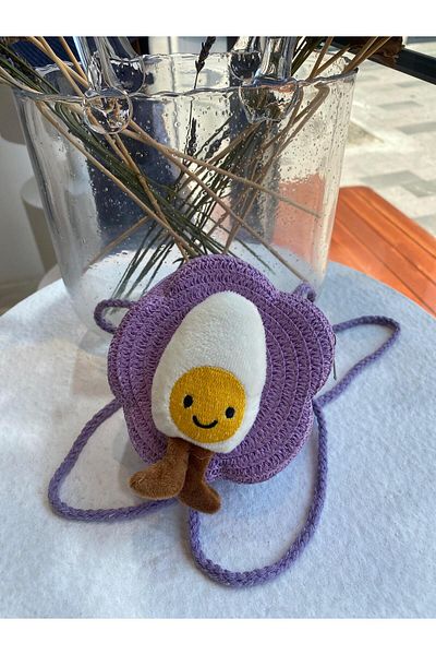 Zeynep Keskin Design Geantă pentru copii, geantă de paie pentru copii, geantă pentru fete, geantă de sărbători
