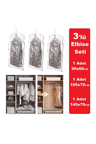 Tarix Vakumlu Hurç,Vakum Poşeti,Hurç,Vakumlu Organizer,elbise İçin Hurç,valiz organizeri Elbise Askı