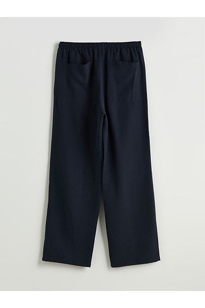 LC Waikiki Wide Leg Women's Trousers with Elastic Waist