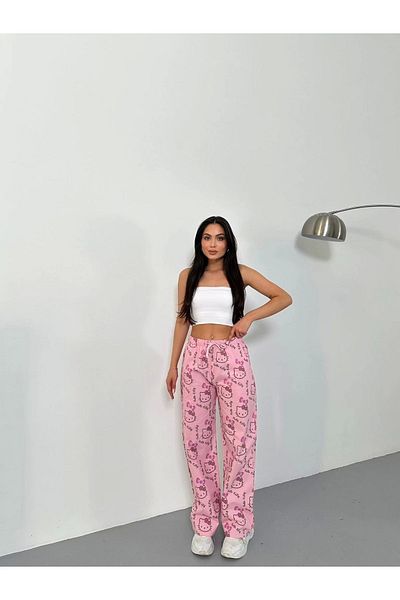 Gofeel Hello Kitty Patterned Sweatpants