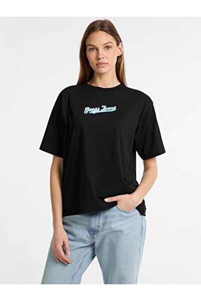 Guess Tricou oversize pentru femei Jeans Ss Cn Os