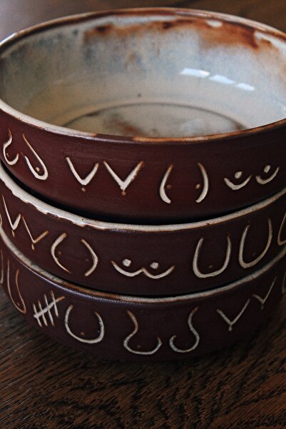 Home El Yapımı Stoneware Kase