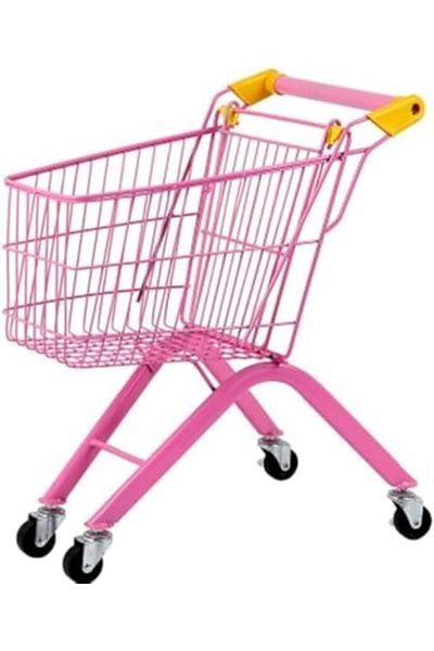 Generic Metal Shopping Cart for Kids with Sturdy Wheels