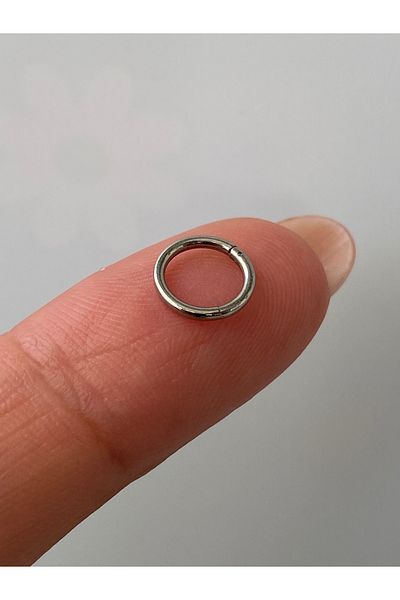 kurukafagift Steel Straight Ring Piercing Tragus Lobe Cartilage Helıx Unisex Model