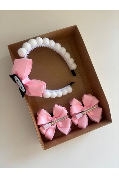 kuromi Crown Buckle Set Pink