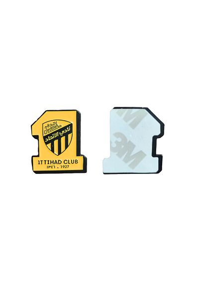 Generic 3 Pieces Ittihad Metal Sticker for Mobile or Any Smooth Surface