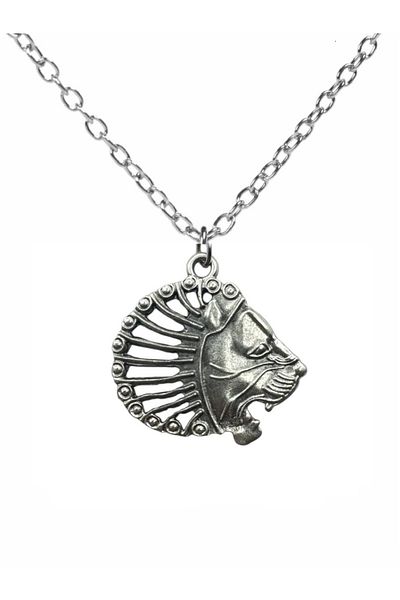Herşey Nota Ancient Majesty – Unisex Necklace with Maneed Lion Figure (60 cm Chain)