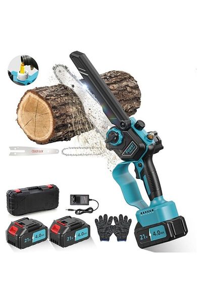 rut&cari Mini Drujbă 8” – Motor Brushless, 2 Baterii 2600mah, Lubrifiere Și Tensionare Automată
