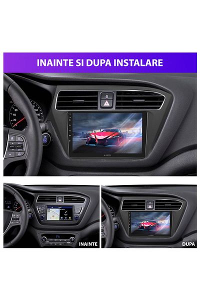 MaxTech Navigatie Hyundai I20 2017-2021 dedicata, 2 GB Ram 32 GB Rom, Carplay & Android auto, 9”
