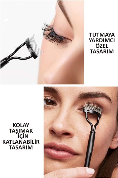 MAQYA KOZMETİK Maskara Sonrasi Kirpik Ayirici Aparat Çift Tarafli Kirpik Tarama Firçali