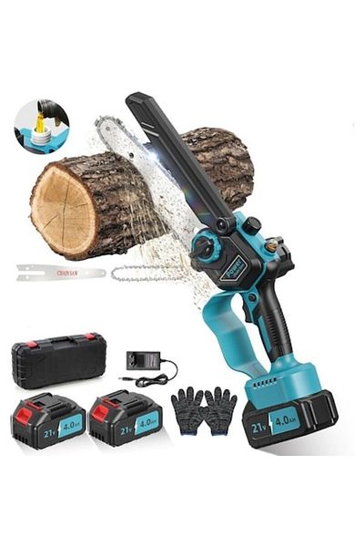rut&cari Mini Drujbă 8” – Motor Brushless, 2 Baterii 2600mah, Lubrifiere Și Tensionare Automată