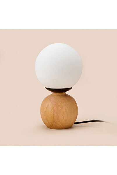 MATMEL Lighting Opal Glass Ball Lampshade - Natural / White - 26X15X15 cm