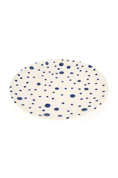MATMEL Porcelain Salina Serving Plate - Blue - 25 cm