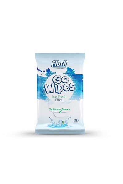 MATMEL Fibril Go Wipes Wet Pocket Wipes Mint Freshness 20Pcs