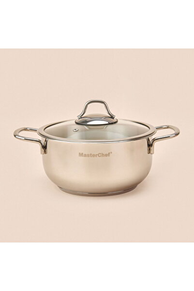 MATMEL Stainless Steel Pot - Gray - 20 cm