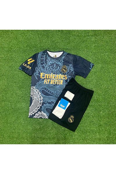 Lion Spor R'Eal M.A.D.R.I.D 2024/25 Season Luka Modric Dragon Pattern Concept Kids Jersey Set of 4003275762
