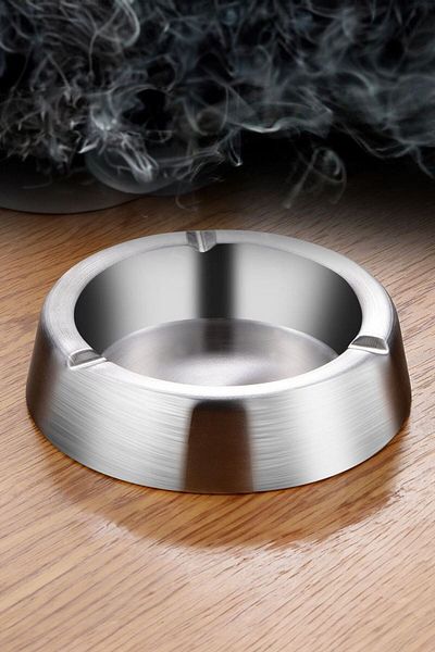Falconetti Steel 12.5 cm Cafe Restaurant Diner Round Ash Tray Ashtray Mt170By