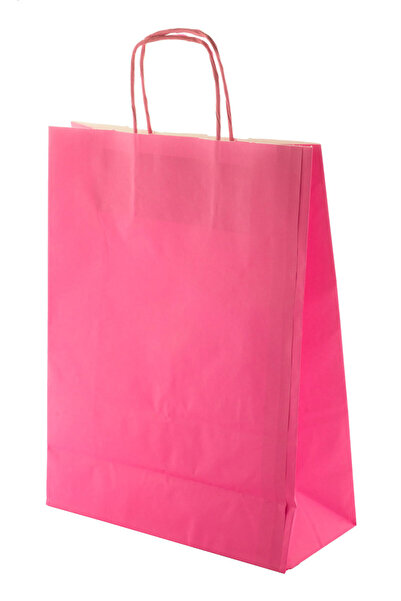 dalimag sacosa din hartie roz