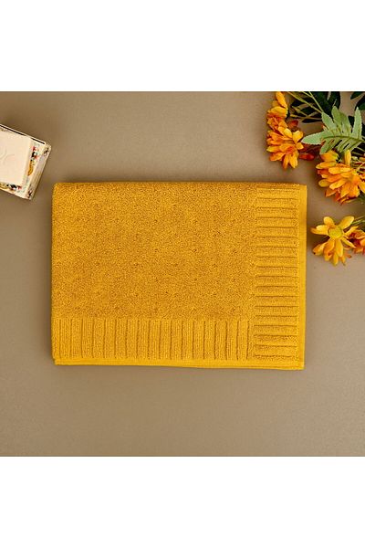 ASPARTAM Soft Patte Foot Towel - Mustard - 50X70 cm