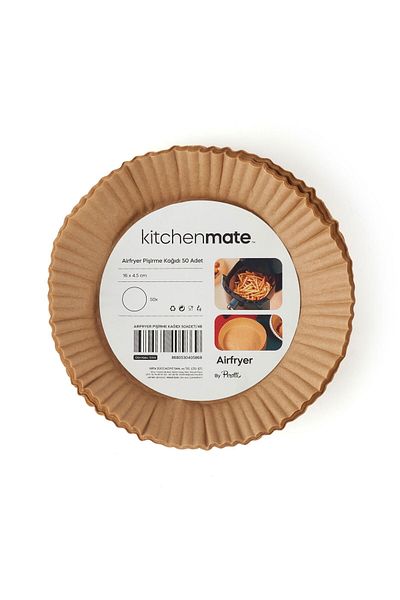 MATMEL 50pcs Airfryer Baking Paper - Brown