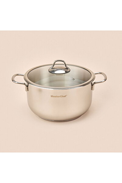 MATMEL Stainless Steel Pot - Gray - 24 cm