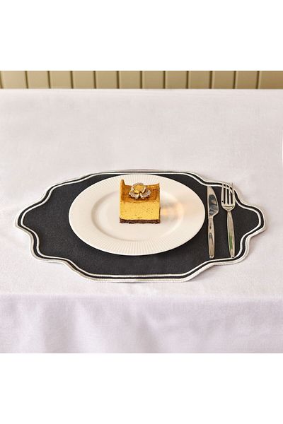 MATMEL Soft Elegant American Service - Black - 30X50 cm