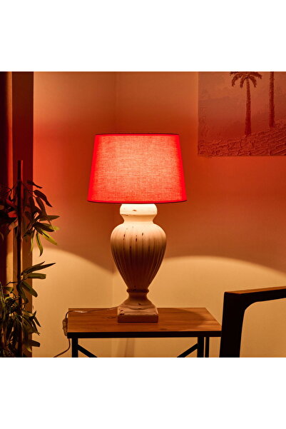 ASPARTAM Lighting Apollon Antique Large Lampshade - Red / Cream - 60 cm