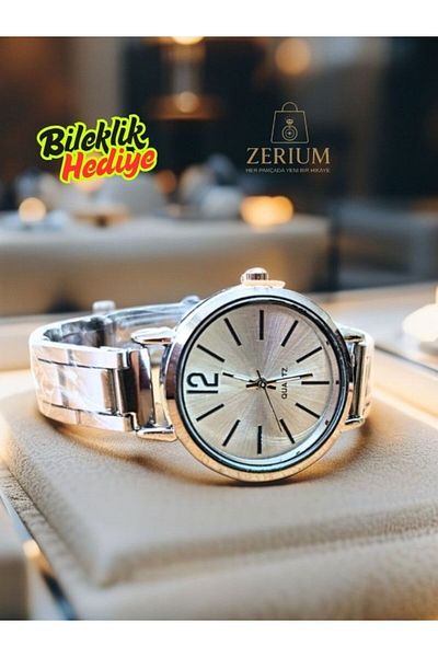 ZERİUM Elegance of Time – Stylish Women's Watch with Bracelet Gift