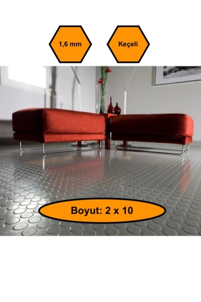 GRİ PARALI MUŞAMBA , ZEMİN ÖRTÜSÜ, KAYMAZ ÖZELLİKLİ ZEMİN PASPASI, 2X10 metre