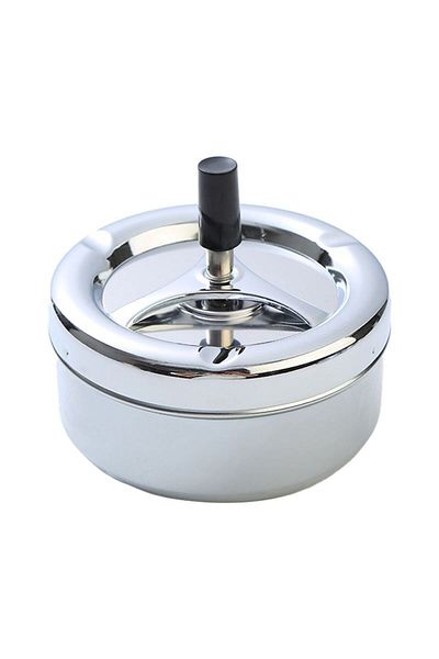 Falconetti Steel 9 cm Press Cafe Restaurant Diner Round Ash Tray Ashtray Mt175By