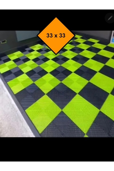 MRT PLASTİK 33X33 mm ISLAK ZEMİN İÇİN 9 ADET PLASTİK KARO, RENKLİ KAROLAR, DA...