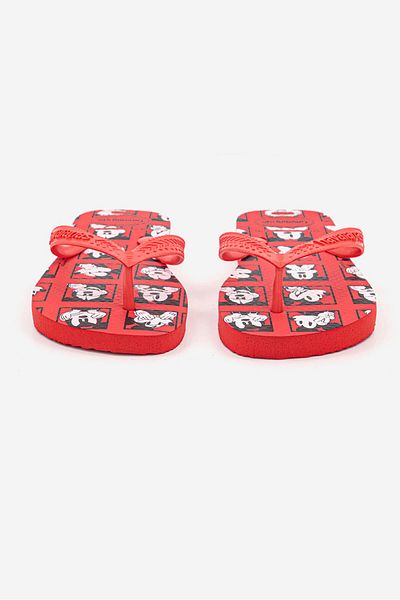 Havaianas Kids Girl Top Disney Flip Flops, Red Combo