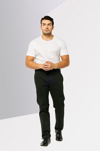 Harmont & Blaine Men Regular Fit Solid Chino Pants, Green