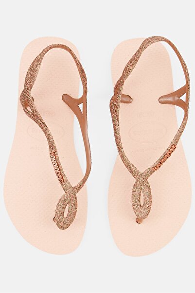 Havaianas Women Style 2 Sling Back Brand Logo Sandals, Peach