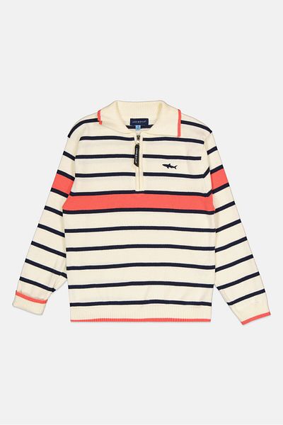 Andy & Evan Kids Boy 3 Piece Plain Shirt And Pant With Sweater Set, Multicolor