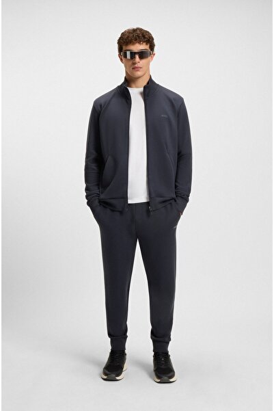 BOSS Erkek Lastikli Marka Logolu Normal Kalıp Günlük Lacivert Eşofman Altı 50506141-402