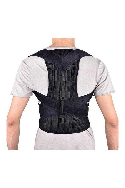 Generic Posture Corrector Back Support Belt Men Orthopedic Posture Corset Lumbar Spine Brace Back Straighten
