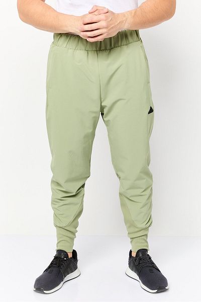adidas Men Regular Fit Brand Logo Training Track Pants, Light Olive