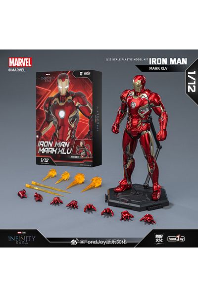 Choice MK45 15.5CM Fondjoy Original MK45 Iron Man 1/12 Mark45 Avengers：Age of Ultron Vibranium Assembled Ac