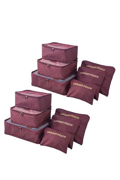 Generic DUNISO 6 Pcs/2 Set total of 12 PCS Travel Storage Bag Set Multi-functional Clothing Sorting Packages