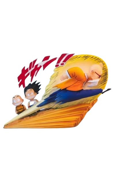BANDAI Master Roshi 6cm/2.36in Anime Dragon Ball Z Figure Master Roshi Goku Krillin Action Figure Figurine