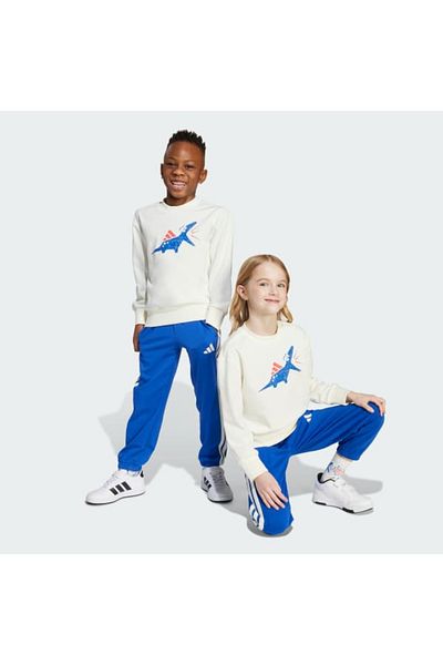 adidas Children's White Lk Adrpt Set Tracksuit Set Jv5848