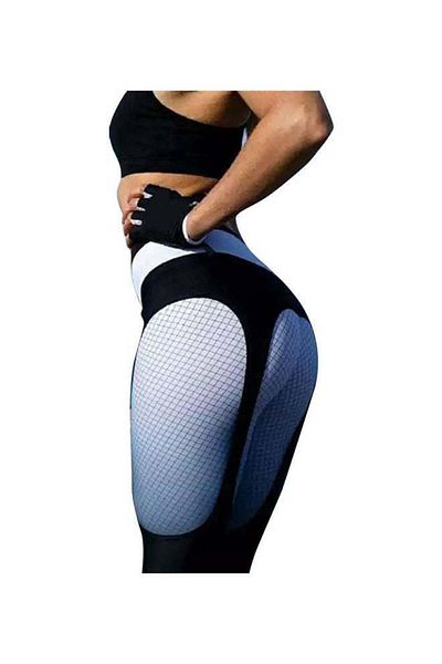 Generic High Waist Push Up Sport Fitness Yoga Pants White