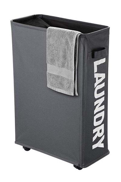 COOYA Laundry Basket, Laundry Hamper with Wheels, Collapsible Laundry Hamper