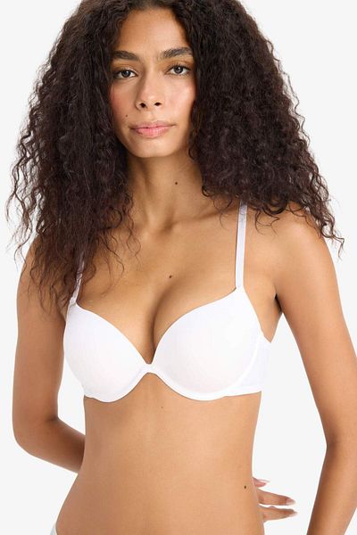 DeFacto Μπλουζάκι με μικροεπικαλυμμένο Full Push Up Underwire Bra Fall in Love F6346AX25HS