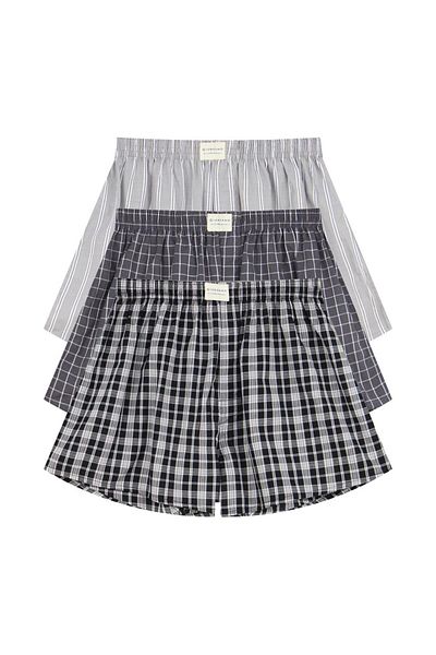 Giordano Men's Cotton Poplin Regular Fit Boxers 3pcs Pack