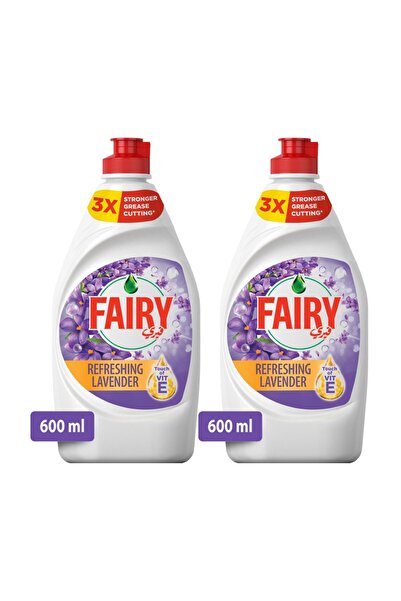 Fairy سائل غسيل الأطباق المنعش برائحة اللافندر وفيتامين E، عبوة اقتصادية، 2 ×...